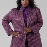 GEO PATTERN BLAZER plus-size - AMOUR781