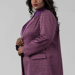 GEO PATTERN BLAZER plus-size - AMOUR781