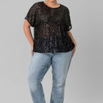 SEQUIN TOP plus-size - AMOUR781