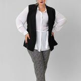 VEST WITH BELT plus-size - AMOUR781