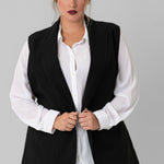 VEST WITH BELT plus-size - AMOUR781