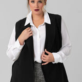 VEST WITH BELT plus-size - AMOUR781