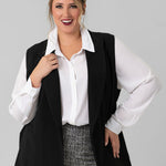 VEST WITH BELT plus-size - AMOUR781