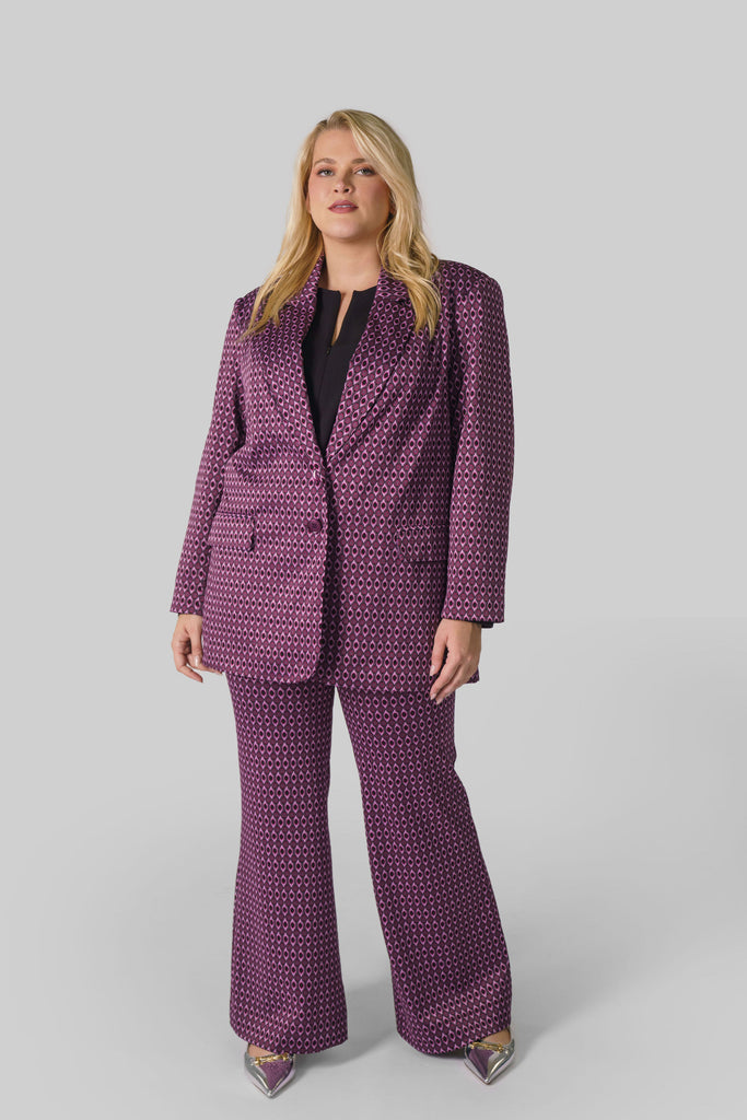 GEO PATTERN BLAZER - AMOUR781