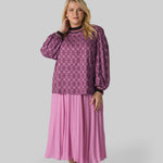 GEO PUFFY SLEEVE SHIRT plus-size - AMOUR781
