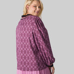 GEO PUFFY SLEEVE SHIRT plus-size - AMOUR781