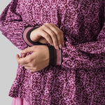 GEO PUFFY SLEEVE SHIRT plus-size - AMOUR781