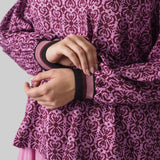 GEO PUFFY SLEEVE SHIRT plus-size - AMOUR781