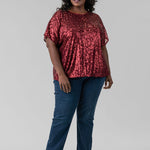 SEQUIN TOP plus-size - AMOUR781