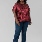 SEQUIN TOP plus-size - AMOUR781