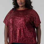 SEQUIN TOP plus-size - AMOUR781