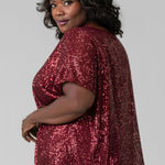 SEQUIN TOP plus-size - AMOUR781