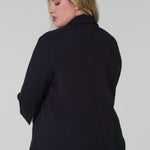 COTTON BLEND SHRUNKEN BLAZER plus-size - AMOUR781