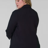 COTTON BLEND SHRUNKEN BLAZER plus-size - AMOUR781