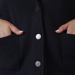 COTTON BLEND SHRUNKEN BLAZER plus-size - AMOUR781