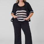 COTTON BLEND SHRUNKEN BLAZER plus-size - AMOUR781