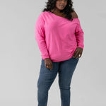 COTTON CASHMERE OFF-THE-SHOULDER plus-size - AMOUR781