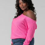COTTON CASHMERE OFF-THE-SHOULDER plus-size - AMOUR781