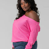COTTON CASHMERE OFF-THE-SHOULDER plus-size - AMOUR781