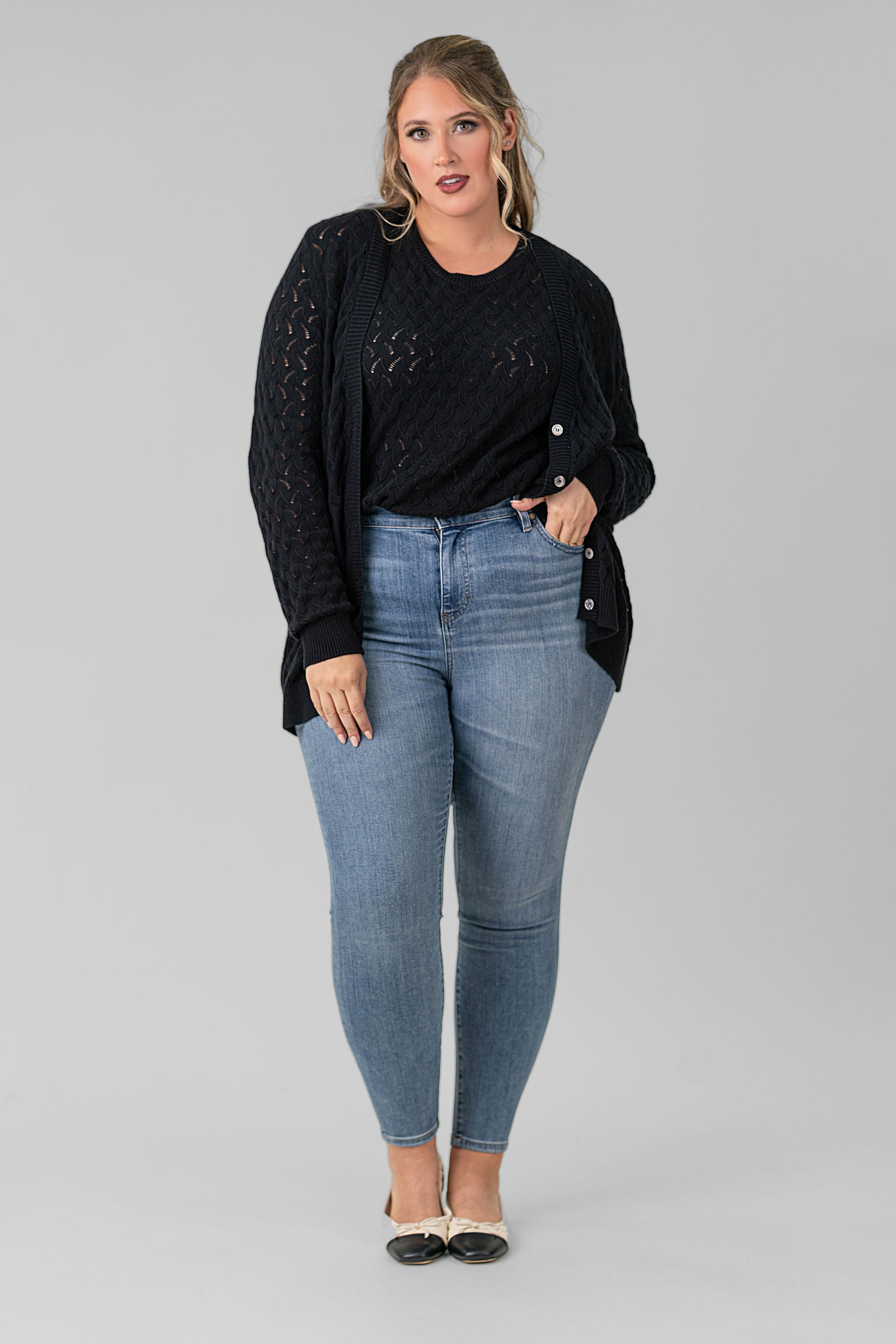 ABBY HI-RISE ANKLE SKINNY 28" JEAN plus-size - AMOUR781