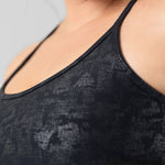 CROPPED METALLIC FOIL CAMI plus-size - AMOUR781