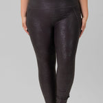 FOIL HIGH WAIST LEGGINGS WITH SIDE POCKETS plus-size - AMOUR781