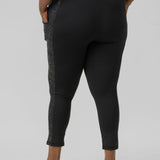 METALLIC SIDE STRIPED HIGHWAIST LEGGINGS plus-size - AMOUR781