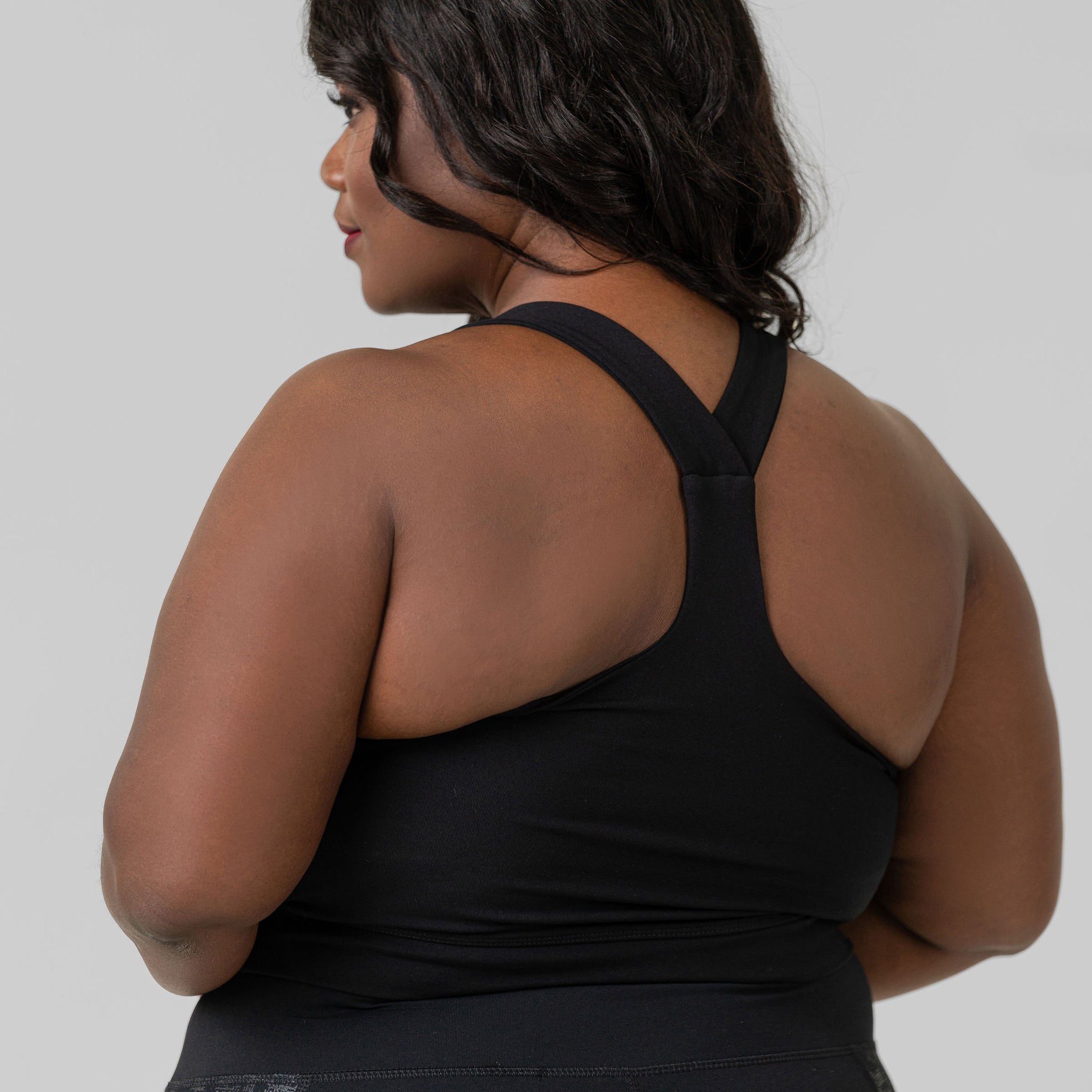 OVERLAY Y-BACK SPORTS BRA plus-size - AMOUR781