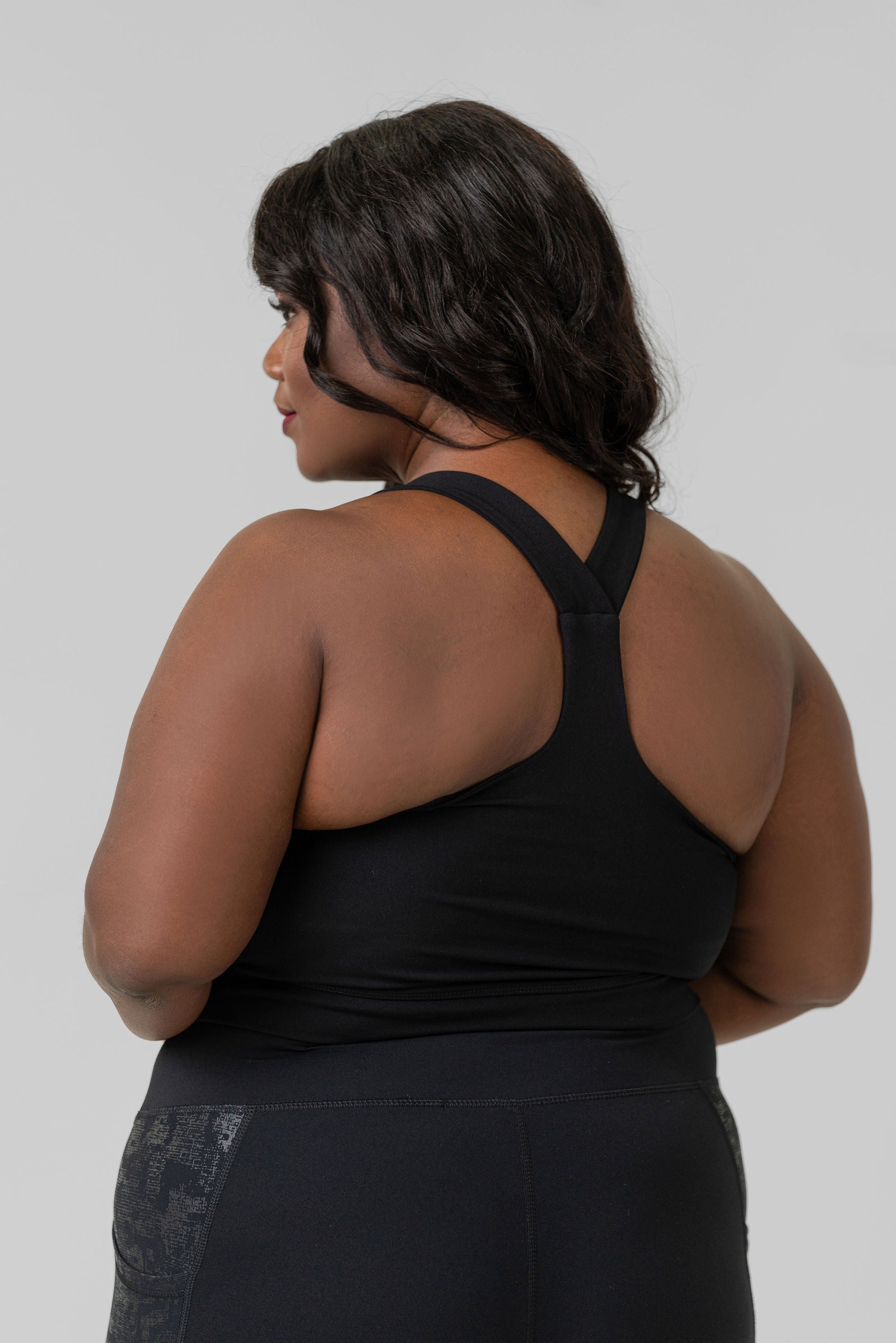 OVERLAY Y-BACK SPORTS BRA plus-size - AMOUR781