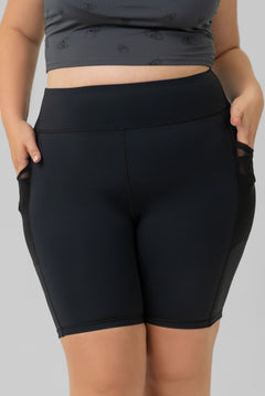 SWEETHEART ZIPPERED BACK SHORTS plus-size - AMOUR781