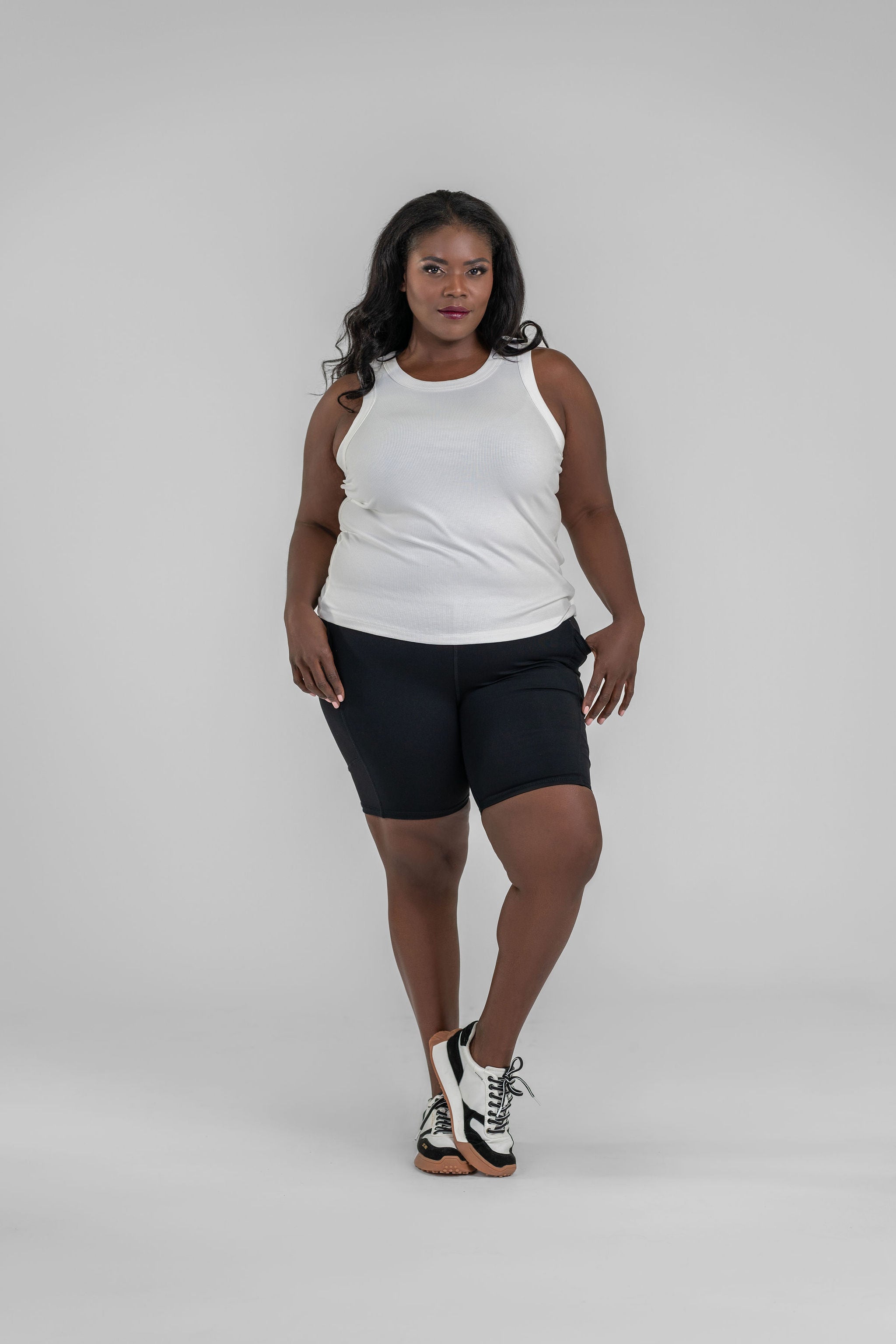 ESSENTIAL SWEETHEART BIKER SHORTS plus-size - AMOUR781