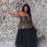 LACE BUSTIER TOP plus-size - AMOUR781
