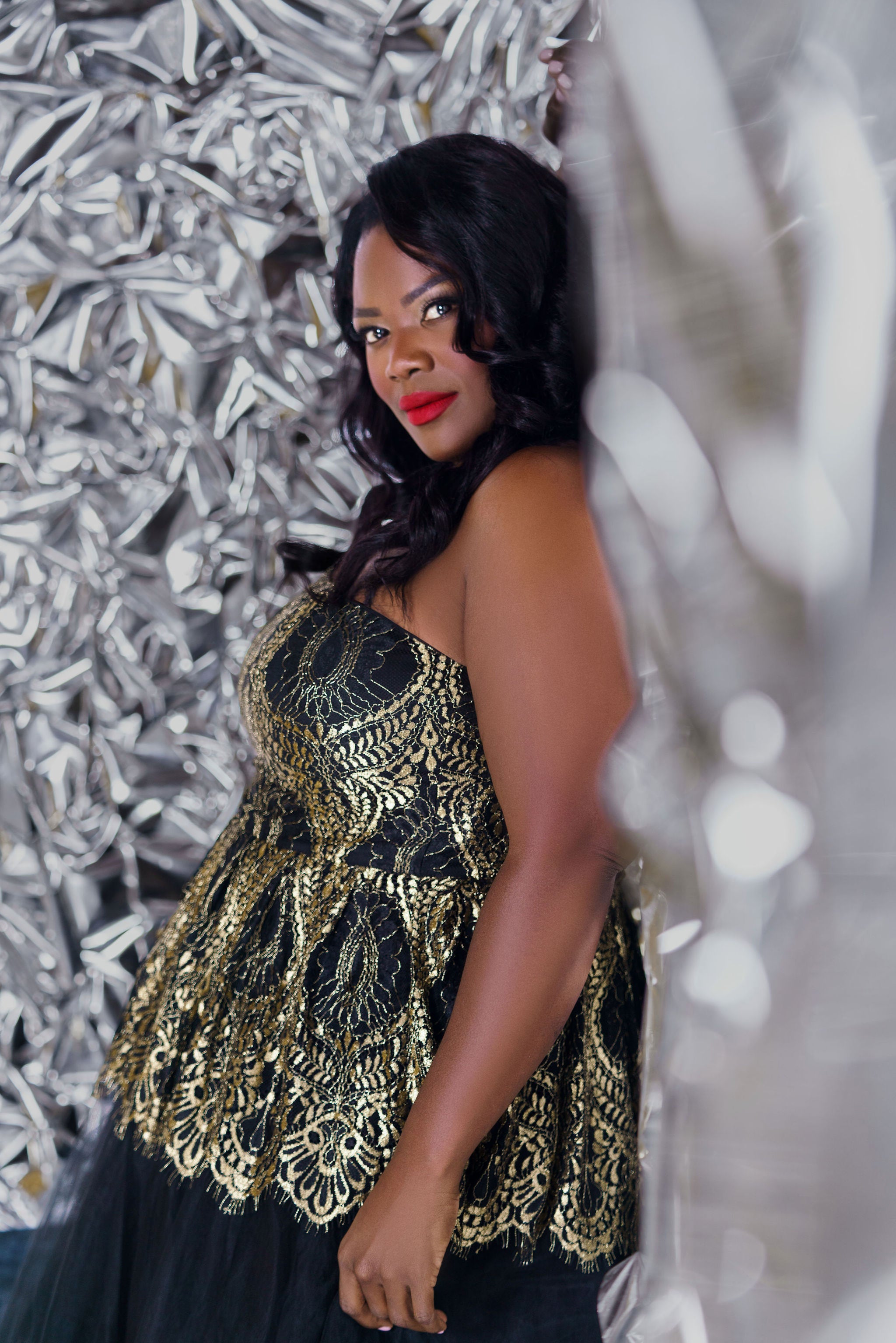 LACE BUSTIER TOP plus-size - AMOUR781