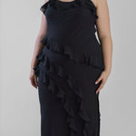 BLACK MOLLY DRESS plus-size - AMOUR781