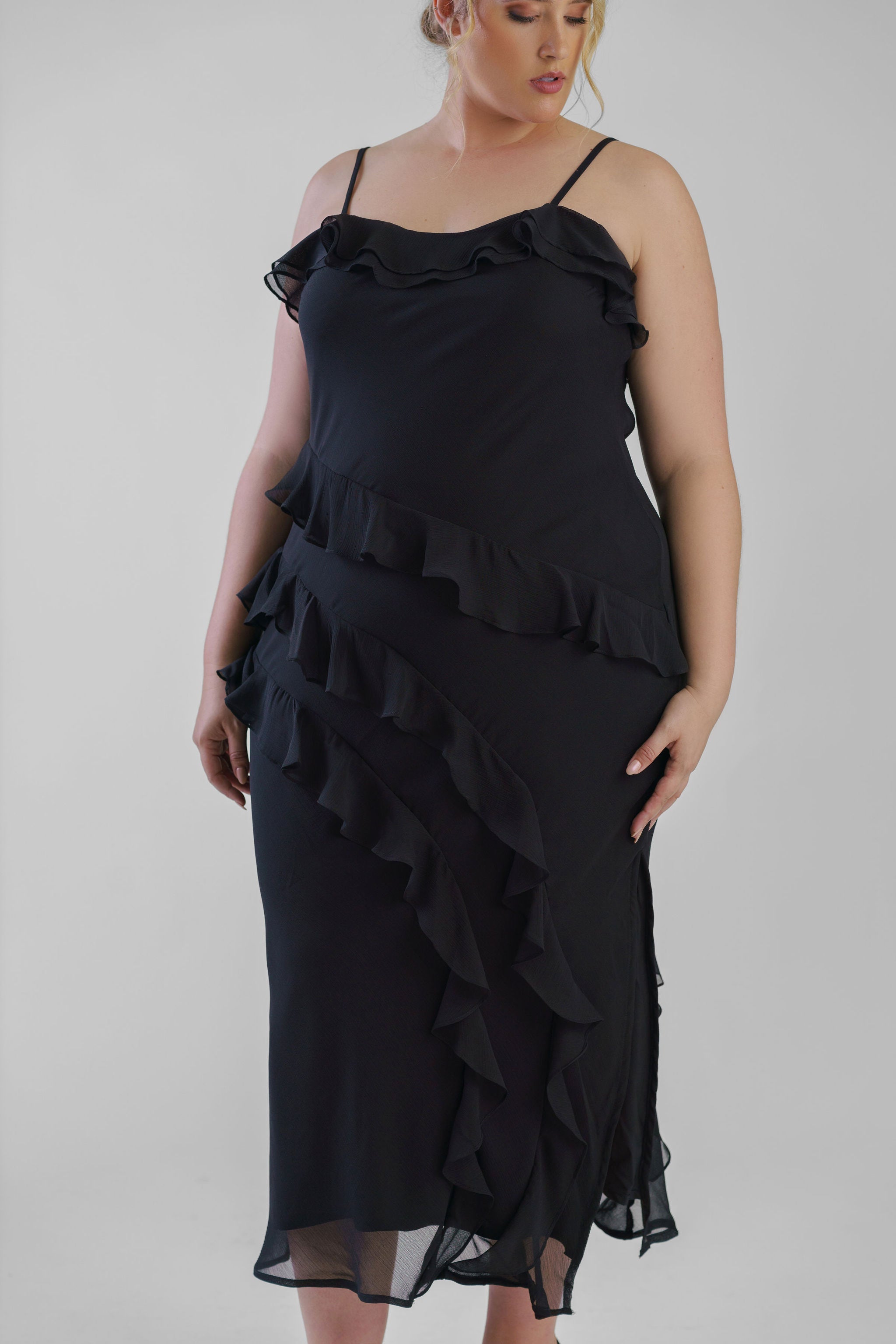 BLACK MOLLY DRESS plus-size - AMOUR781