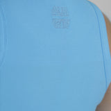 ICE BLUE RIBBED TANK TOP plus-size - AMOUR781