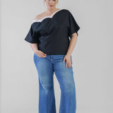 MONO SCALLOP TILLY TOP plus-size - AMOUR781