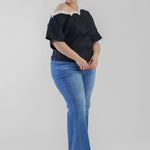 MONO SCALLOP TILLY TOP plus-size - AMOUR781