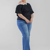 MONO SCALLOP TILLY TOP plus-size - AMOUR781