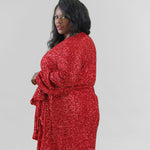 RED SEQUIN MINI VIENNA DRESS plus-size - AMOUR781