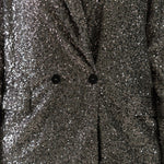 GUNMETAL SEQUIN 54 BLAZER plus-size - AMOUR781