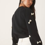 SOPHIA BOW CARDIGAN plus-size - AMOUR781