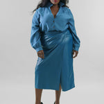 TEAL MILEY SHIRT plus-size - AMOUR781