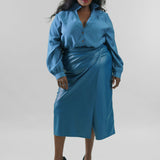 TEAL MILEY SHIRT plus-size - AMOUR781