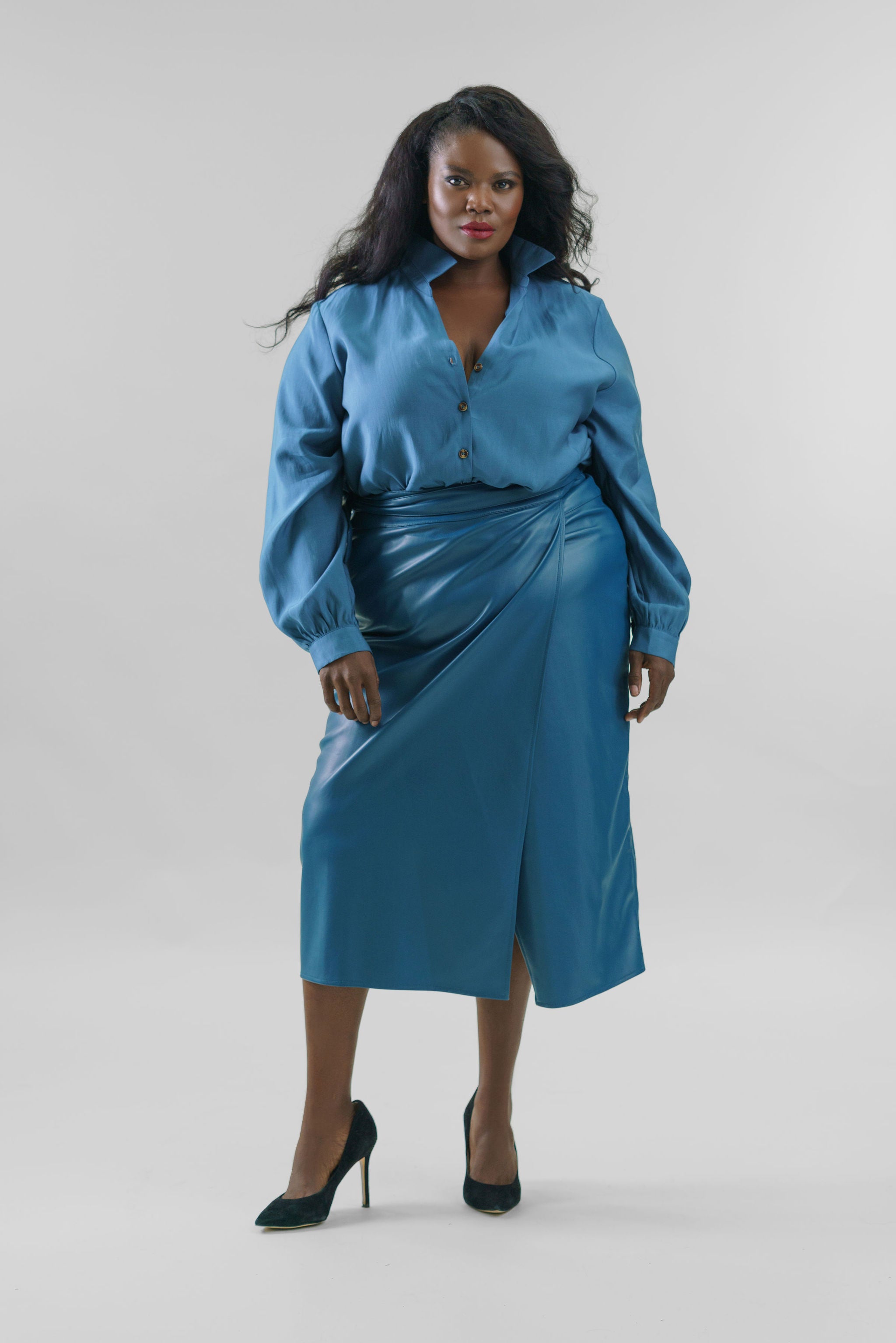 TEAL MILEY SHIRT plus-size - AMOUR781