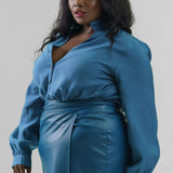 TEAL MILEY SHIRT plus-size - AMOUR781