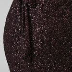 CHOCLATE SEQUIN JASPRE SKIRT - AMOUR781