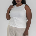 COTTON RIBBED TANK - AMOUR781