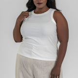 COTTON RIBBED TANK - AMOUR781