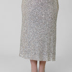 SILVER SEQUIN DORRIS SKIRT plus-size - AMOUR781